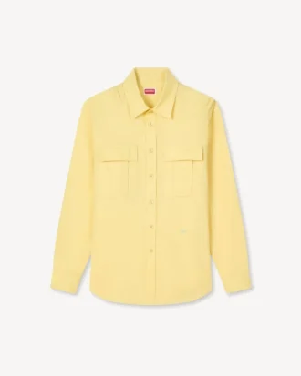 Cargo Overshirt in Cotton Linen Cargo Overshirt in Cotton Linen