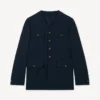 Collarless Military Jacket Collarless Military Jacket