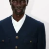 Collarless Military Jacket Collarless Military Jacket
