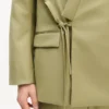 Double Breasted Kimono Tailored Jacket in Virgin Wool Double Breasted Kimono Tailored Jacket in Virgin Wool