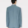 Double Breasted Tailored Kimono Jacket in Virgin Wool Double Breasted Tailored Kimono Jacket in Virgin Wool