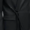 Double Breasted Tailored Kimono Jacket in Virgin Wool Double Breasted Tailored Kimono Jacket in Virgin Wool