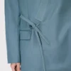 Double Breasted Tailored Kimono Jacket in Virgin Wool Double Breasted Tailored Kimono Jacket in Virgin Wool