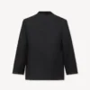 Double Breasted Tailored Kimono Jacket in Virgin Wool Double Breasted Tailored Kimono Jacket in Virgin Wool