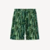 Eden Jungle’ Bermuda Shorts in Textured French Terry