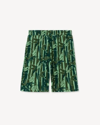 Eden Jungle’ Bermuda Shorts in Textured French Terry