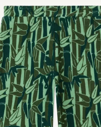 Eden Jungle’ Bermuda Shorts in Textured French Terry