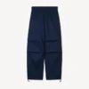 Elasticated Pants in Herringbone Cotton
