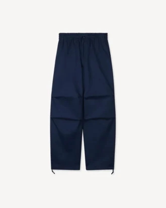 Elasticated Pants in Herringbone Cotton