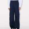 Elasticated Pants in Herringbone Cotton