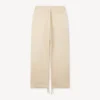 Elasticated Pants in Herringbone Cotton Elasticated Pants in Herringbone Cotton