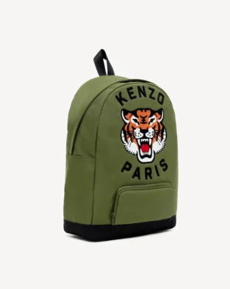 Embroidered Backpack in Canvas