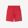 Embroidered Bermuda Shorts in French Terry