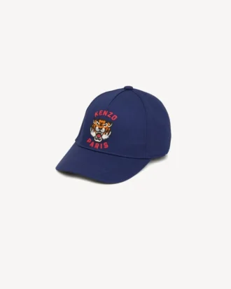 Embroidered Cap in Cotton Twill