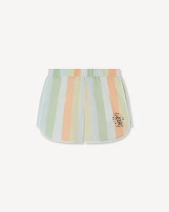 Happy Sweet’ Bermuda Shorts in Cotton Poplin