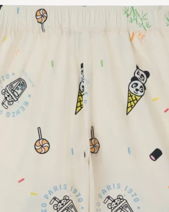 Happy Sweet’ Bermuda Shorts in Cotton Poplin