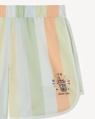 Happy Sweet’ Bermuda Shorts in Cotton Poplin
