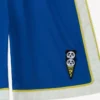 Happy Sweet’ Embroidered Bermuda Shorts in Cotton Satin