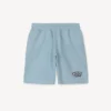 Happy Sweet’ Embroidered Bermuda Shorts in French Terry