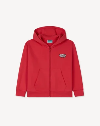 Happy Sweet’ Embroidered Jogging Cardigan in French Terry
