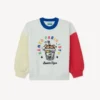 Happy Sweet’ Embroidered Sweatshirt in French Terry