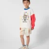 Happy Sweet’ Embroidered Sweatshirt in French Terry