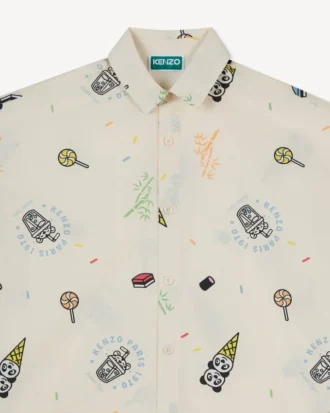 Happy Sweet’ Shirt in Cotton Poplin