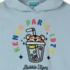 Happy Sweet’ Sleeveless Hoodie in French Terry
