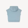 Happy Sweet’ Sleeveless Hoodie in French Terry