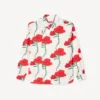 Kenzo Archive Rose’ Double Breasted Shirt in Cotton