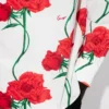 Kenzo Archive Rose’ Double Breasted Shirt in Cotton