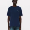 Kenzo Archive Rose’ Embroidered Outlined T-Shirt in Cotton Kenzo Archive Rose’ Embroidered Outlined T-Shirt in Cotton