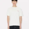 Kenzo Archive Rose’ Embroidered Outlined T-Shirt in Cotton Kenzo Archive Rose’ Embroidered Outlined T-Shirt in Cotton