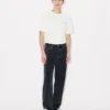 Kenzo Archive Rose’ Embroidered Outlined T-Shirt in Cotton Kenzo Archive Rose’ Embroidered Outlined T-Shirt in Cotton