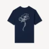 Kenzo Archive Rose’ Embroidered Outlined T-Shirt in Cotton Kenzo Archive Rose’ Embroidered Outlined T-Shirt in Cotton