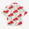 Kenzo Archive Rose’ Hawaiian Short Sleeve Shirt in Cotton Kenzo Archive Rose’ Hawaiian Short Sleeve Shirt in Cotton