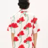 Kenzo Archive Rose’ Hawaiian Short Sleeve Shirt in Cotton Kenzo Archive Rose’ Hawaiian Short Sleeve Shirt in Cotton