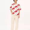 Kenzo Archive Rose’ Hawaiian Short Sleeve Shirt in Cotton Kenzo Archive Rose’ Hawaiian Short Sleeve Shirt in Cotton