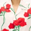 Kenzo Archive Rose’ Hawaiian Short Sleeve Shirt in Cotton Kenzo Archive Rose’ Hawaiian Short Sleeve Shirt in Cotton
