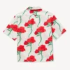 Kenzo Archive Rose’ Hawaiian Short Sleeve Shirt in Cotton Kenzo Archive Rose’ Hawaiian Short Sleeve Shirt in Cotton