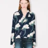 Kenzo Archive Rose’ Light Kimono Jacket in Cotton Kenzo Archive Rose’ Light Kimono Jacket in Cotton