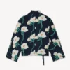 Kenzo Archive Rose’ Light Kimono Jacket in Cotton Kenzo Archive Rose’ Light Kimono Jacket in Cotton