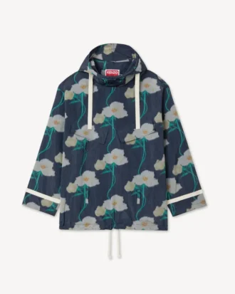 Kenzo Archive Rose’ Military Parka in Technical Taffeta