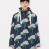 Kenzo Archive Rose’ Military Parka in Technical Taffeta