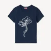 Kenzo Archive Rose’ Outlined T-Shirt in Cotton Kenzo Archive Rose’ Outlined T-Shirt in Cotton