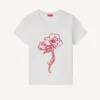 Kenzo Archive Rose’ Outlined T-Shirt in Cotton Kenzo Archive Rose’ Outlined T-Shirt in Cotton