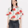 Kenzo Archive Rose’ Short Sleeve Shirt in Cotton Poplin Kenzo Archive Rose’ Short Sleeve Shirt in Cotton Poplin