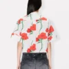 Kenzo Archive Rose’ Short Sleeve Shirt in Cotton Poplin Kenzo Archive Rose’ Short Sleeve Shirt in Cotton Poplin
