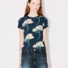 Kenzo Archive Rose’ T-Shirt in Cotton Kenzo Archive Rose’ T-Shirt in Cotton