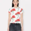 Kenzo Archive Rose’ T-Shirt in Cotton Kenzo Archive Rose’ T-Shirt in Cotton